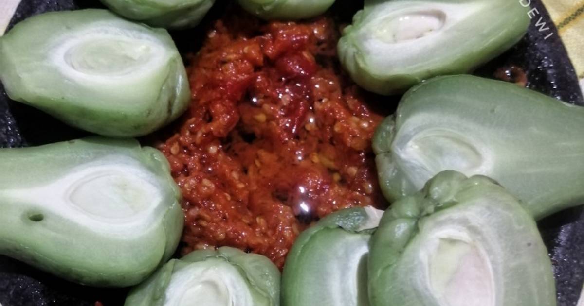 Resep Olahan Labu Siam Sambal Enak Dan Mudah Cookpad