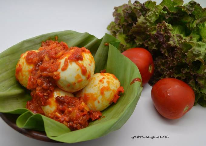 Resep Sambalado Telur Ala Rumahku Oleh Sat Rahayuwati Cookpad