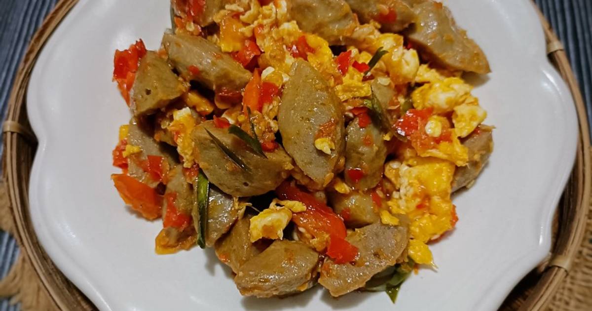 Resep Bakso Dan Telur Orak Arik Sambel Jeletot Oleh Teh Yanithea Cookpad