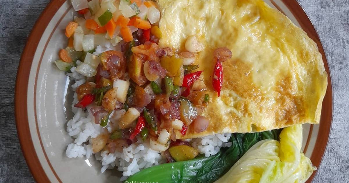 Resep Nasi Telur Sambal Bawang Oleh Deki Isnawan Cookpad