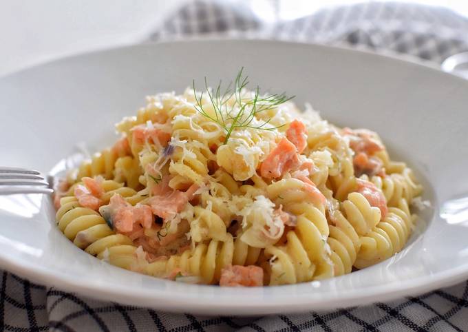 Pasta Con Salm N Ahumado Y Nata Darixlab Receta De Dari Silva