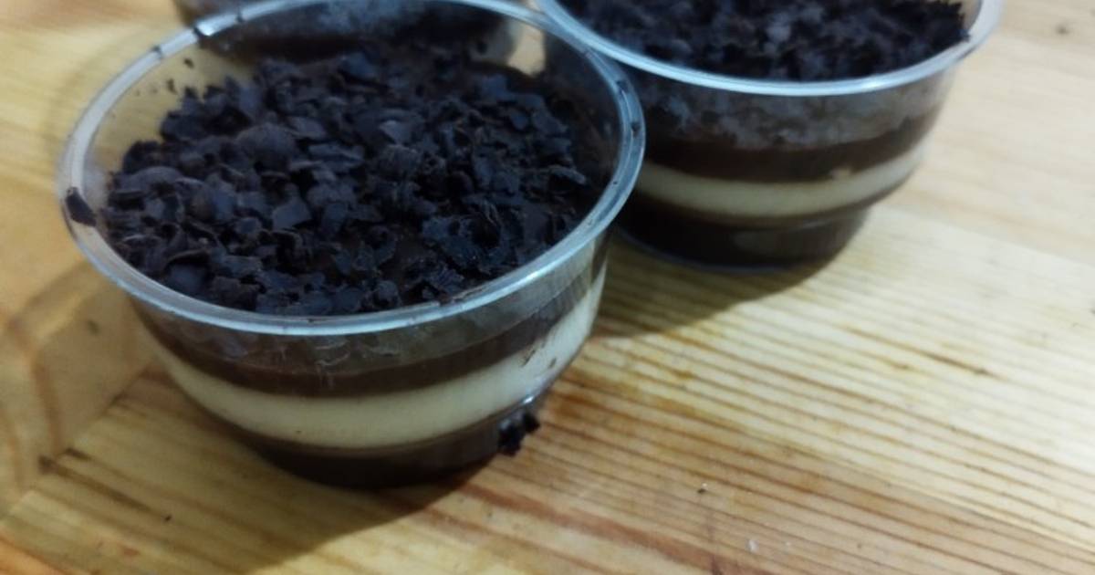 Resep Puding Lapis Coklat Oleh Vinzlicious Cookpad