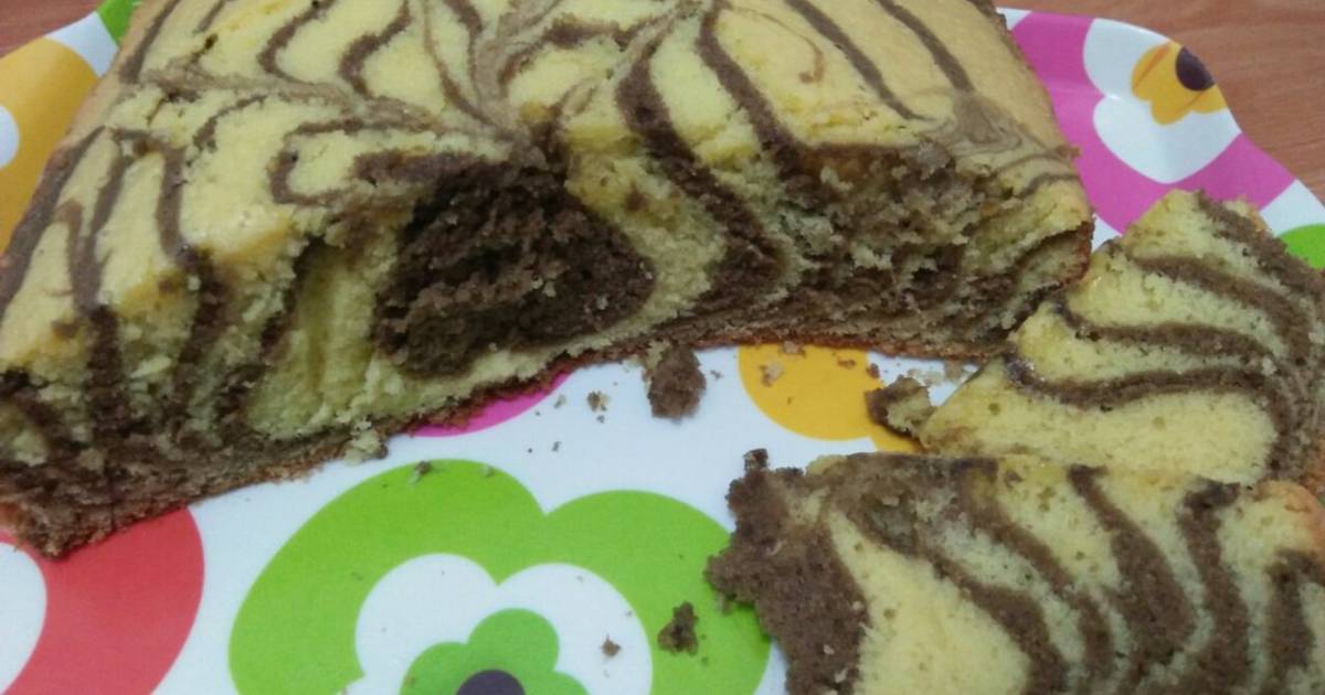 Resep Bolu Zebra Mudah Oleh Ummi Kalsum Cookpad