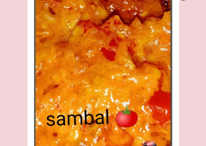 Resep Sambal Tomat Simple Oleh Maryn Cookpad