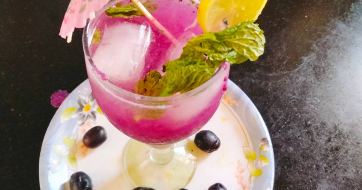 Black Plum Java Plum Jamun Mojito Recipe By Jyoti Prakash