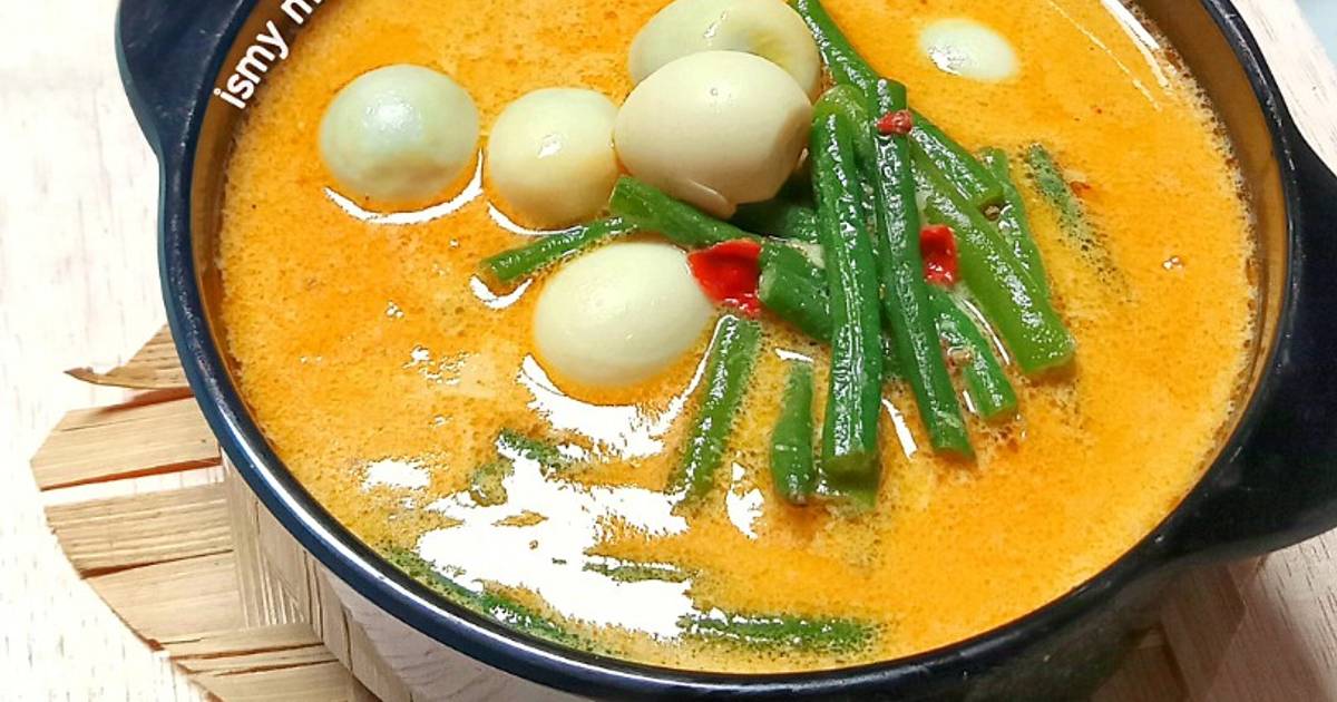 Resep Gulai Kacang Panjang Telur Puyuh Oleh Ismy Maulidasary Cookpad