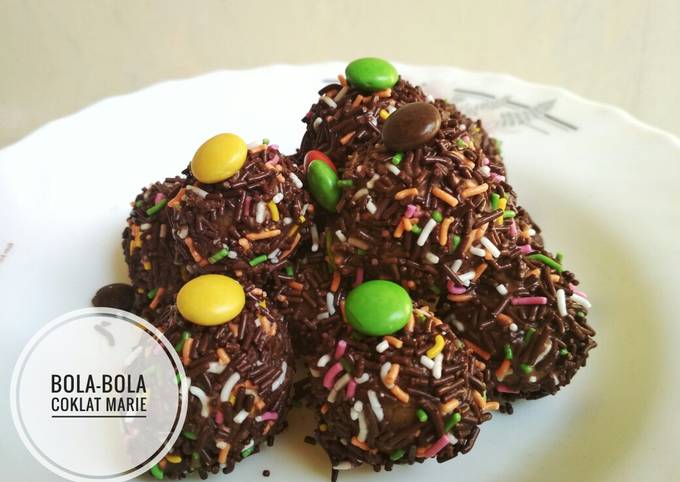 Resep Bola Bola Coklat Marie Oleh Dapur Risky Cookpad