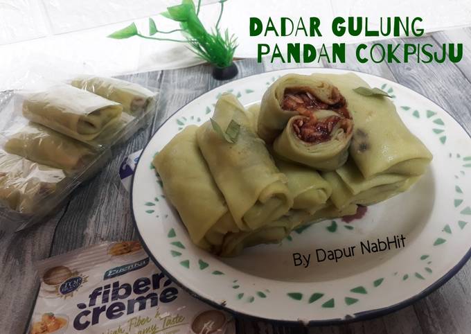 Resep Dadar Gulung Pandan Cokpisju Coklat Pisang Keju Oleh Dapur