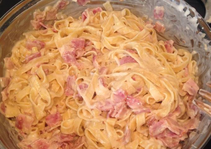 Tallarines Carbonara Receta De Cookish Cookpad