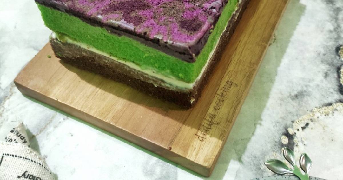 Resep Bolu Batik Pandan Coklat Oleh Dedifa Cooking Cookpad