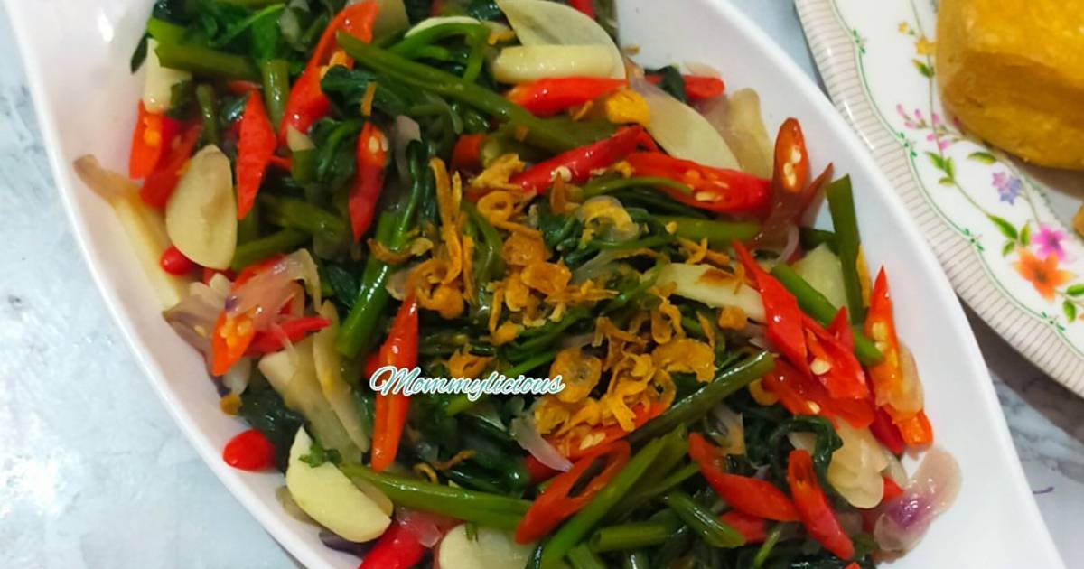 Resep Tumis Kangkung Saos Tiram Biasa Enak Dan Mudah Cookpad