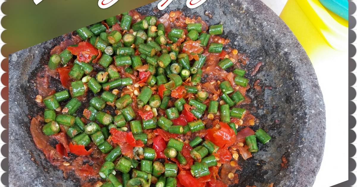 Resep Sambal Kacang Panjang Oleh Dewi Dhew Cookpad