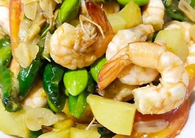 Resep Tumis Udang Pete Cabe Ijo Oleh Kamelia W Pribadi Cookpad