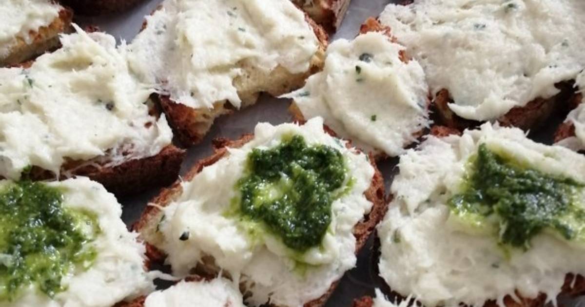 Ricetta Baccal Mantecato Su Crostini Di Pane Di Toscano Di Terry