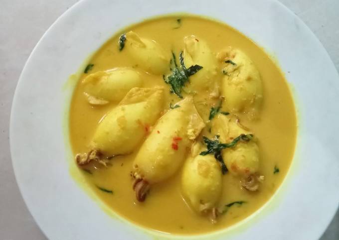 Resep Gulai Cumi Isi Tahu Oleh Mir Cookpad