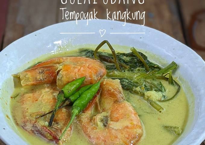 Resipi Gulai Udang Tempoyak Kangkung Oleh Nur Nadiah Cookpad