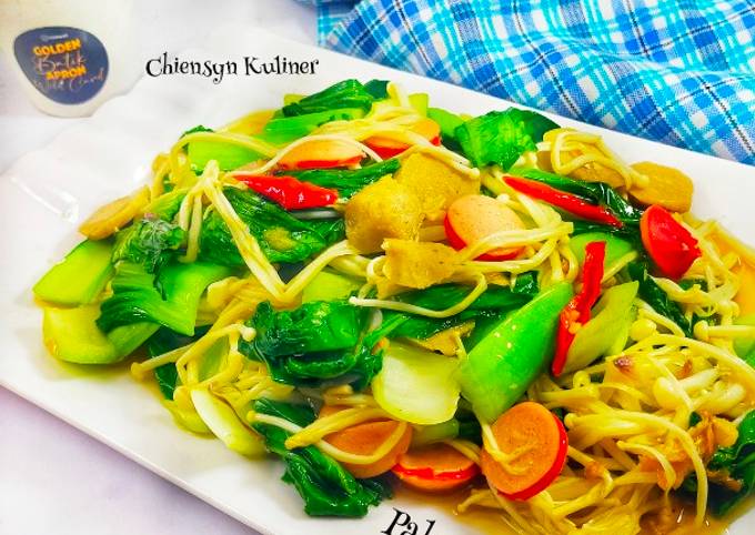 Resep Pakcoy Jamur Enoki Oleh Chiensyn Kuliner Cookpad