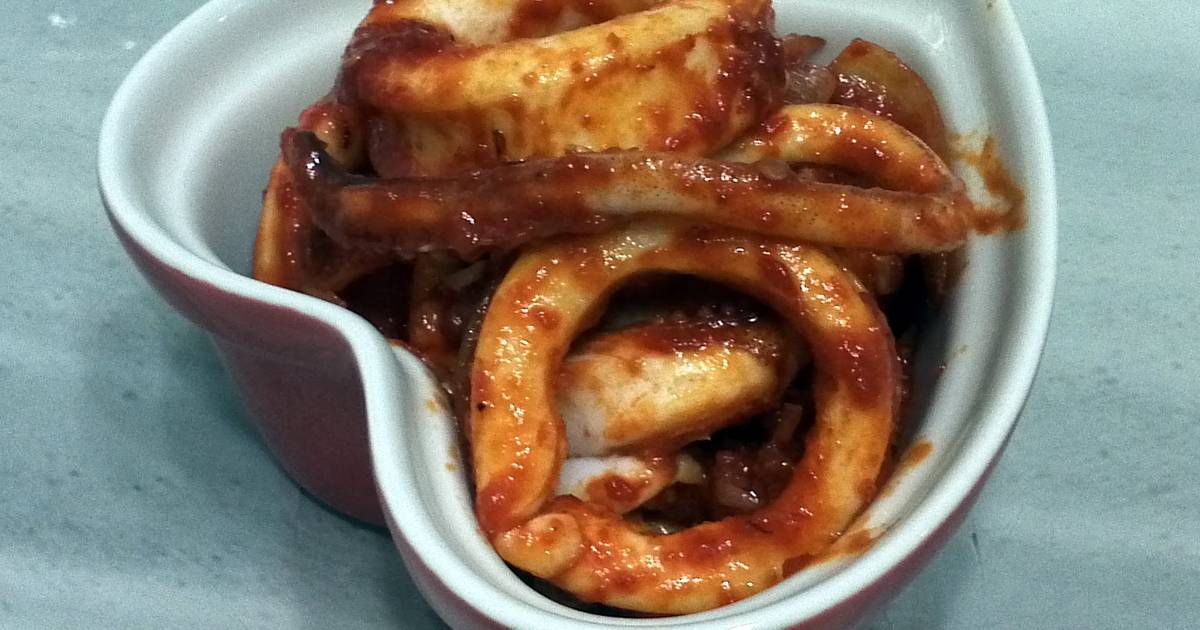 Spicy Calamari Sambal Sotong Recipe By Lyii G Cookpad