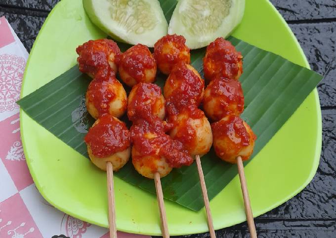 Resep Sate Telur Puyuh Pedas Oleh Dapur Shofia Rafa Cookpad