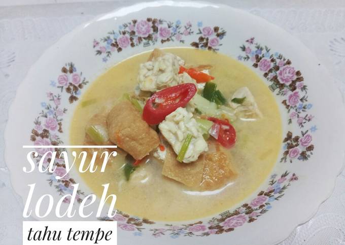 Resep Sayur Lodeh Tahu Tempe Oleh Dwi Nofita Sari Cookpad