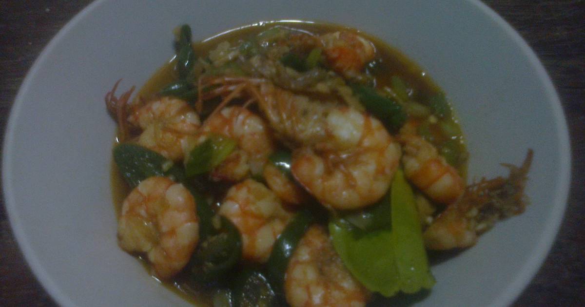 Resep Tumis Udang Cabe Ijo Oleh Iin Indrawati Cookpad