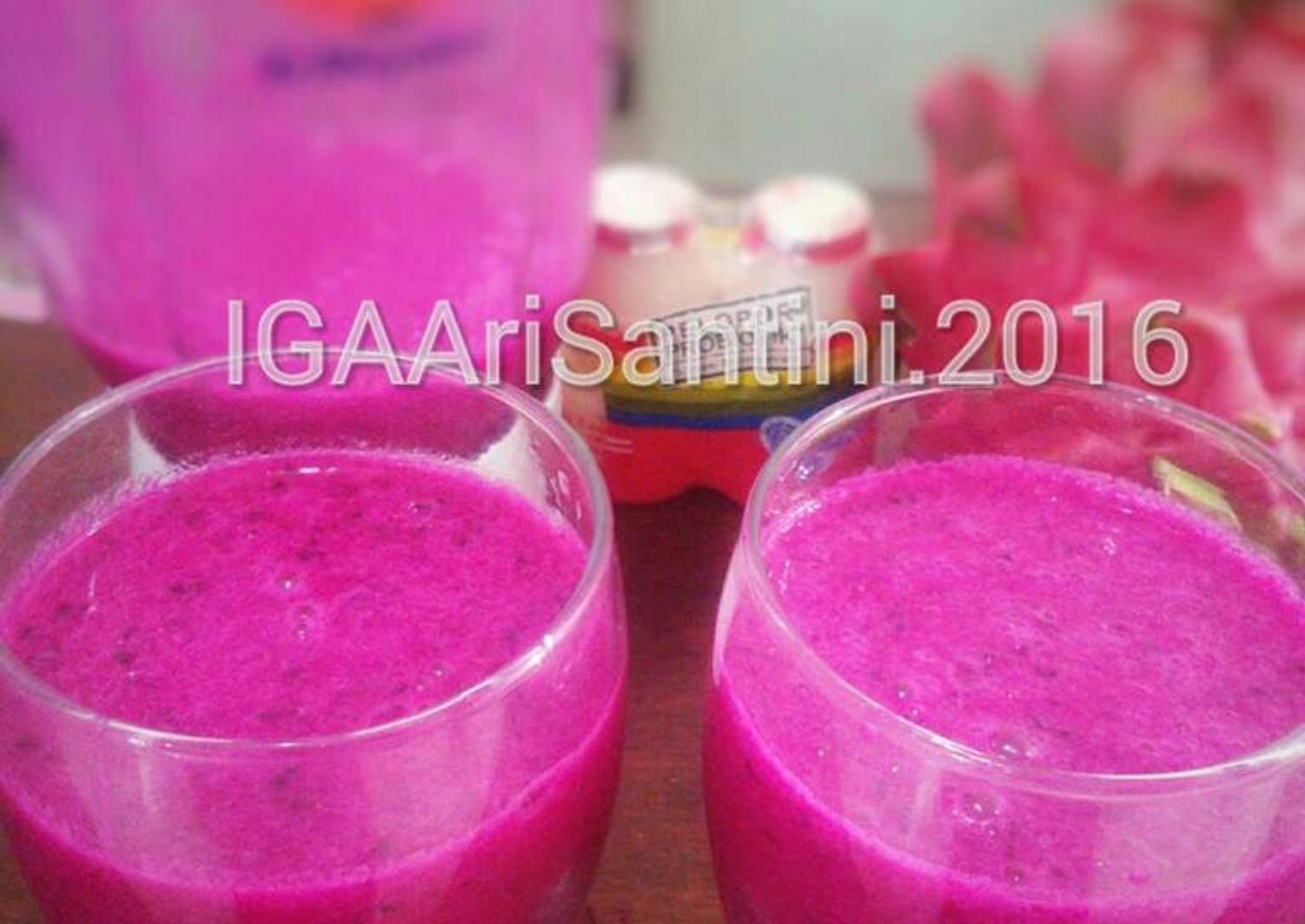 Resep Jus Buah Naga Rasa Yakult Oleh Iga Ari Santini Cookpad