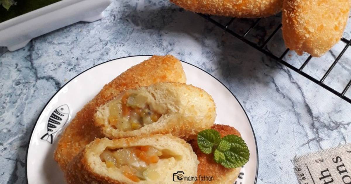 Resep Roti Goreng Isi Sayur Oleh Mama Fathan Cookpad