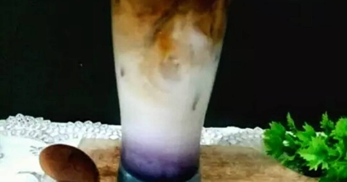 Resep Ice Milk Butterfly Pea Mocca Aka Es Bunga Telang Susu Mocca Oleh