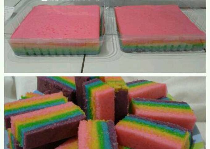 Resep Rainbow Cake Oleh Havittaa Cookpad