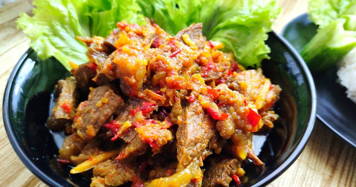 Resep 149 Sambal Daging Mercon Oleh Fransiska Cookpad