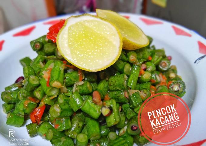 Resep Pencok Kacang Panjang Oleh Fatika Afsheen Cookpad