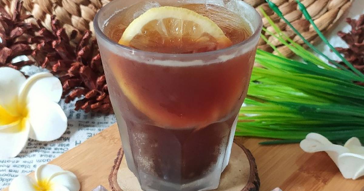 Resep Es Teh Hitam Lemon Oleh Rahayu Sartika Br Sembiring Cookpad