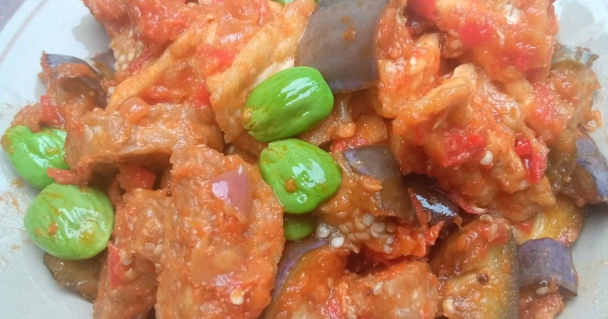 Resep Balado Terong Tahu Tempe Enak Dan Mudah Cookpad