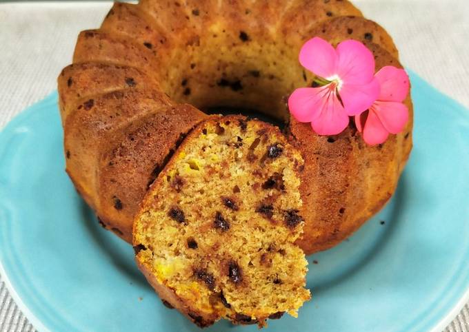 Torta Integral De Bananas Y Chispas De Chocolate Receta De Carolina