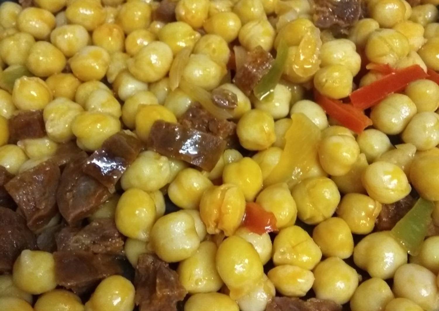 Garbanzos Fritos Con Chorizo Receta De Rober Rd Cookpad