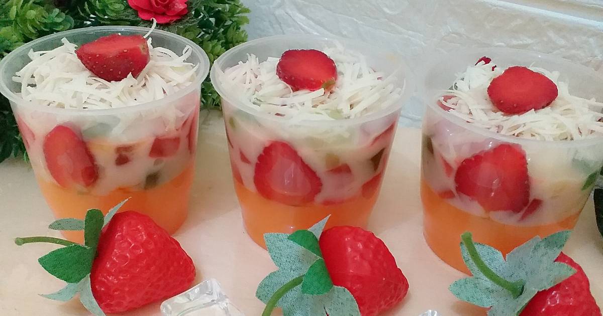 Resep Pudding Susu Nutrijell Rasa Mangga Keju Enak Dan Mudah Cookpad