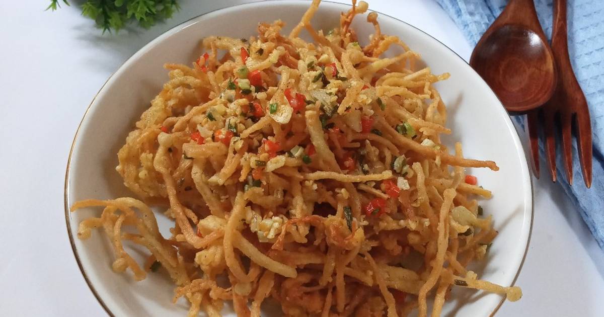 Resep Enoki Crispy Cabe Garam Oleh IzzaHan Cookpad