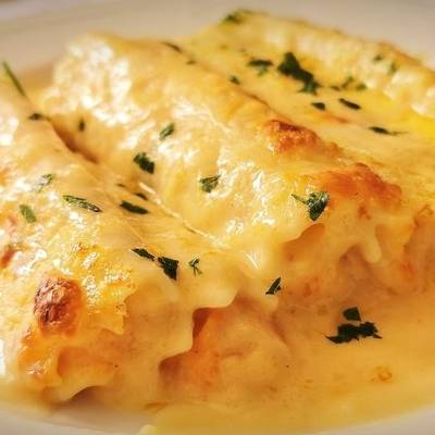 Canelones De Merluza Y Langostinos Receta De Josevillalta Cookpad