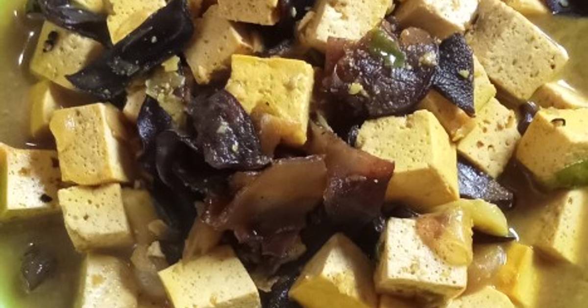 Resep Jamur Kuping Hitam Dan Tahu Enak Dan Mudah Cookpad