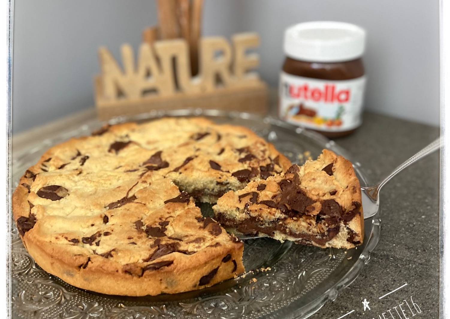 Cookie géant au nutella de NANOUNETTE16 Cookpad