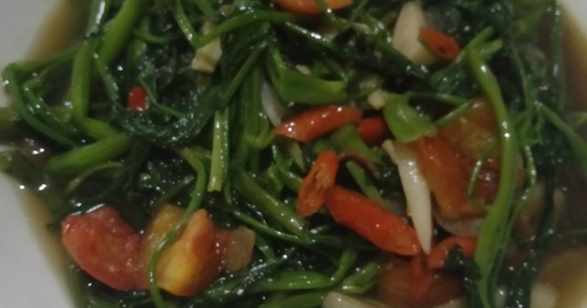 Resep Tumis Kangkung Terasi Enak Dan Sedap Oleh Rusiah Titing Cookpad