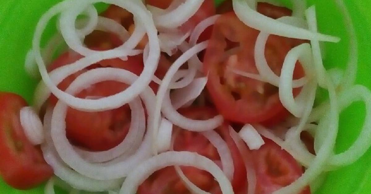 Ensalada De Tomate Y Cebolla Receta De Getsemany Delgado Cookpad