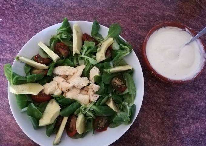 Ensalada De Can Nigos Y Pollo Con Vinagreta De Yogurt Receta De Elisa