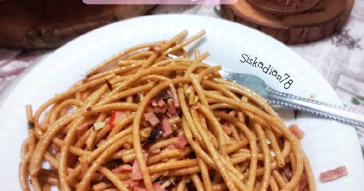 Resep Spaghetti Aglio E Olio With Smooked Beef Oleh Siska Dian Fitriana