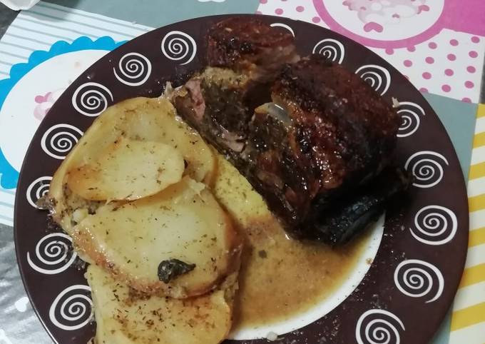 Costilla De Ternera Con Patata Al Horno Receta De Carlos Recio Arenas