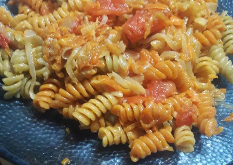 Fideos Tirabuz N Con Verduras Rehogadas Receta De Ayl N Mi O Cookpad