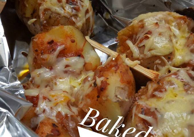 Resep Baked Potato Kentang Panggang Sarapan Praktis Oleh