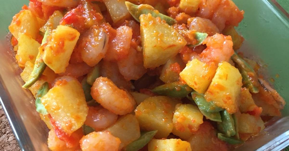 Resep Balado Udang Kentang Dan Petai Oleh Rinaerwina Cookpad