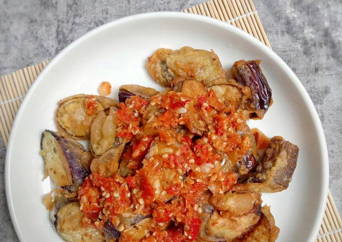 Resep Terong Crispy Sambal Geprek Oleh Adelia Firdaus Cookpad