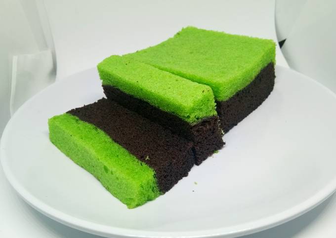 Resep Brownies Kukus Coklat Pandan Oleh Luppy Cookpad